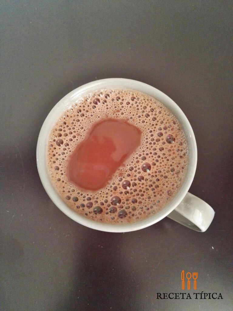 taza de chocolate casero