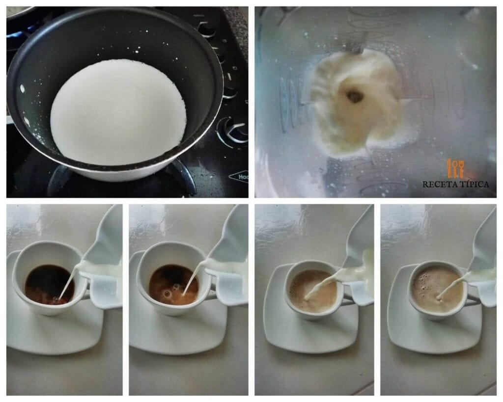 Instrucciones paso a paso para preparar café capuchino