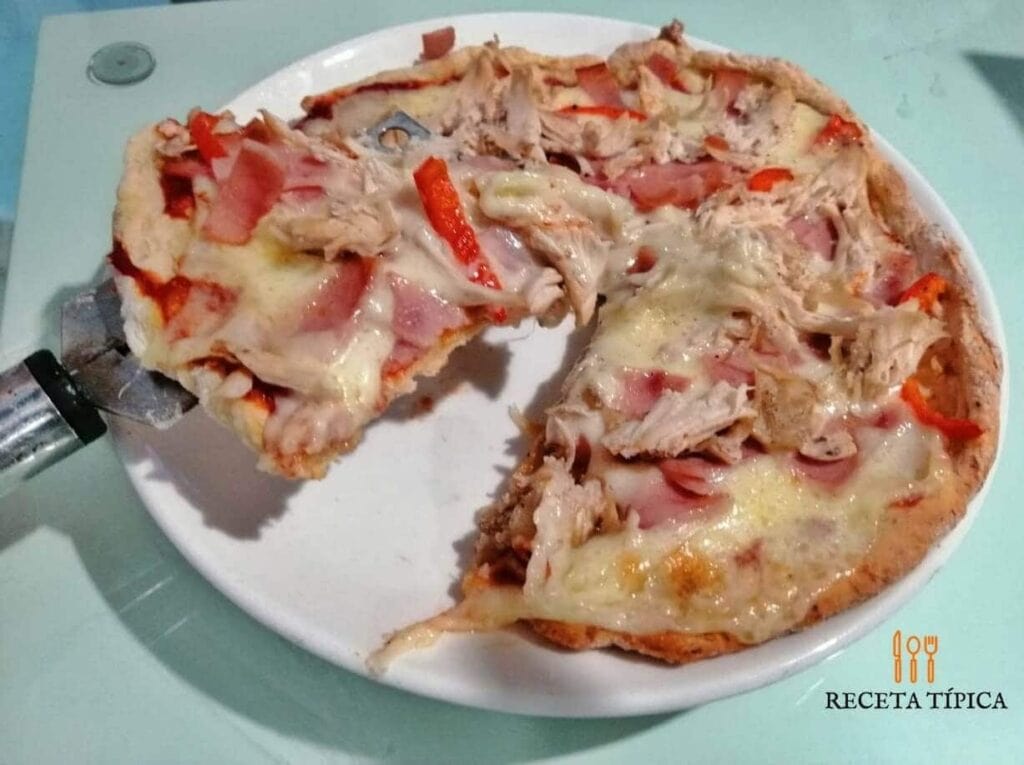 Pizza con base de coliflor