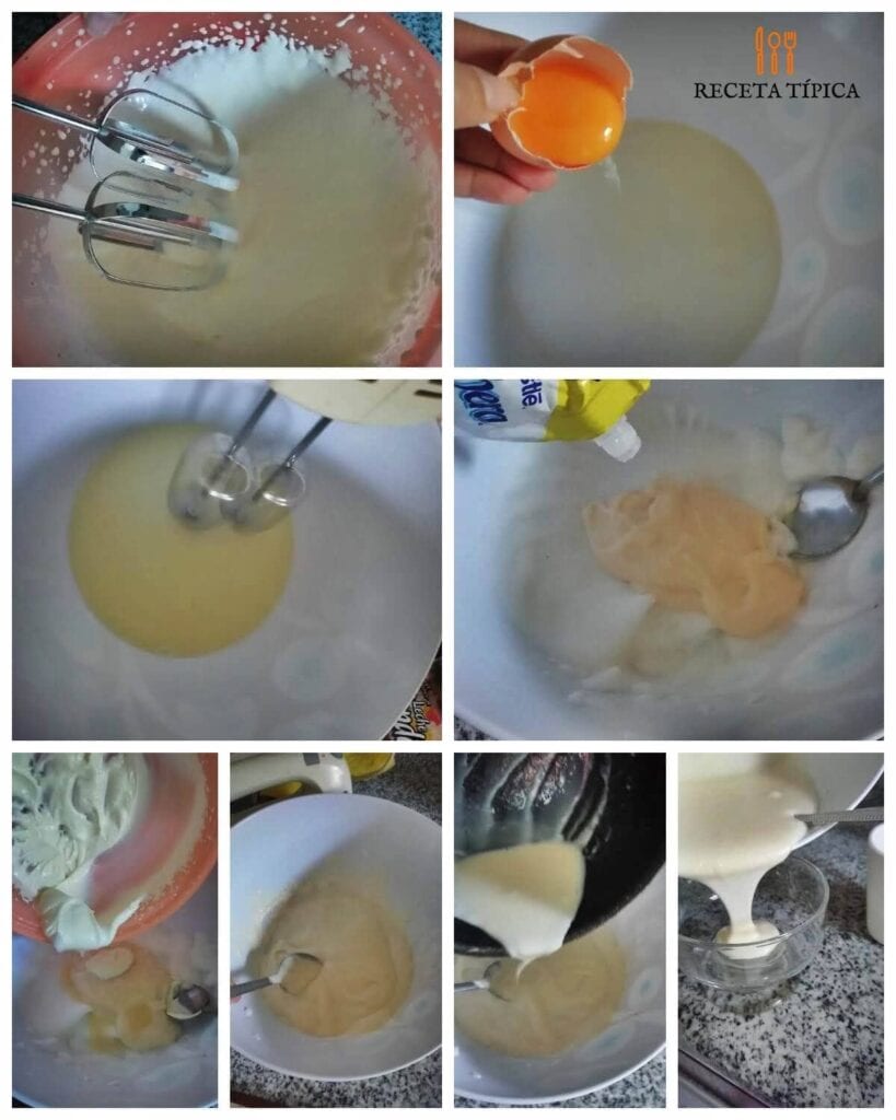 Instrucciones paso a paso para preparar mousse de leche condensada